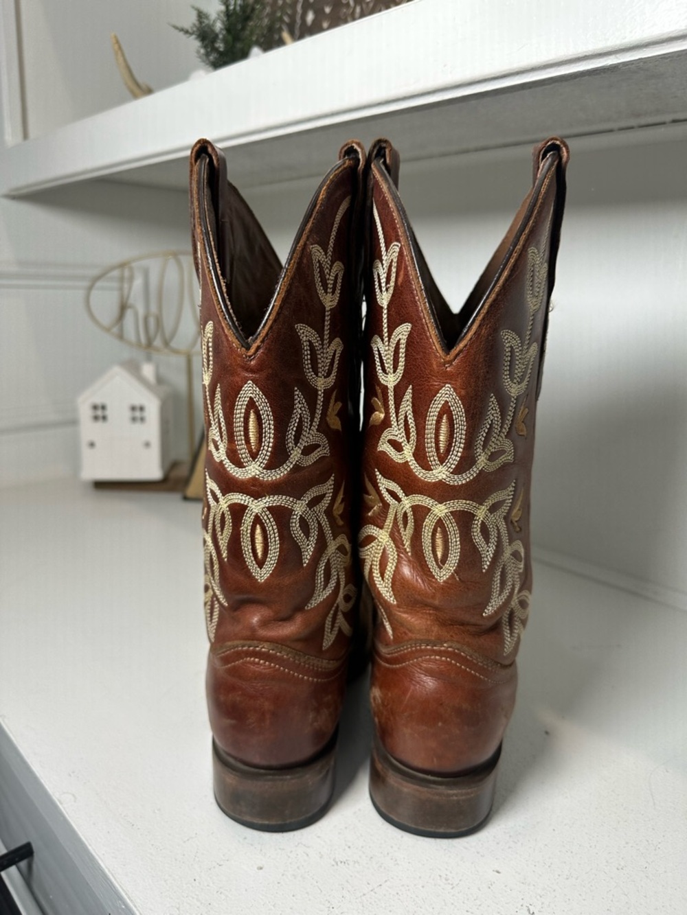 Circle G Corral Boots Womens 9.5M Brown Embroidered Western Cowgirl Classic - Picture 6 of 10